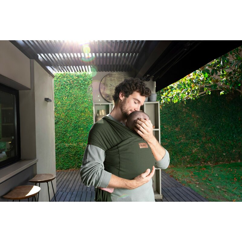 Wrap bebe, Jane, Cocoon, Ergonomic, De la nastere pana la 20 Kg, Cu multiple pozitii de purtare, Botanic