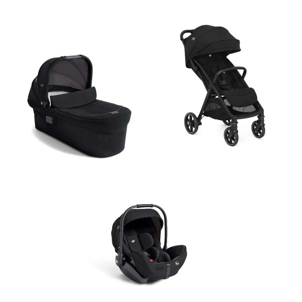 Pachet 3 in 1 Joie Parcel LX Signature Eclipse - carucior, landou Ramble XL si scoica i-Level Pro