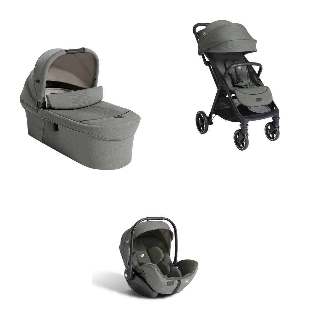 Pachet 3 in 1 Joie Parcel LX Signature Evergreen - carucior, landou Ramble XL si scoica i-Level Pro