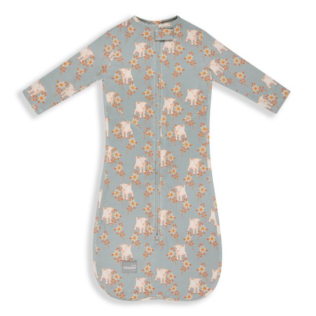 Saculet Swaddle infasat Bebe Bumbac + Caciulita - Anim