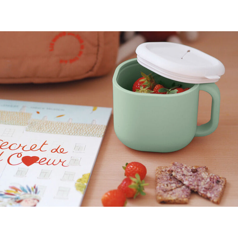 Recipient din silicon pentru gustari Beaba 460 ml