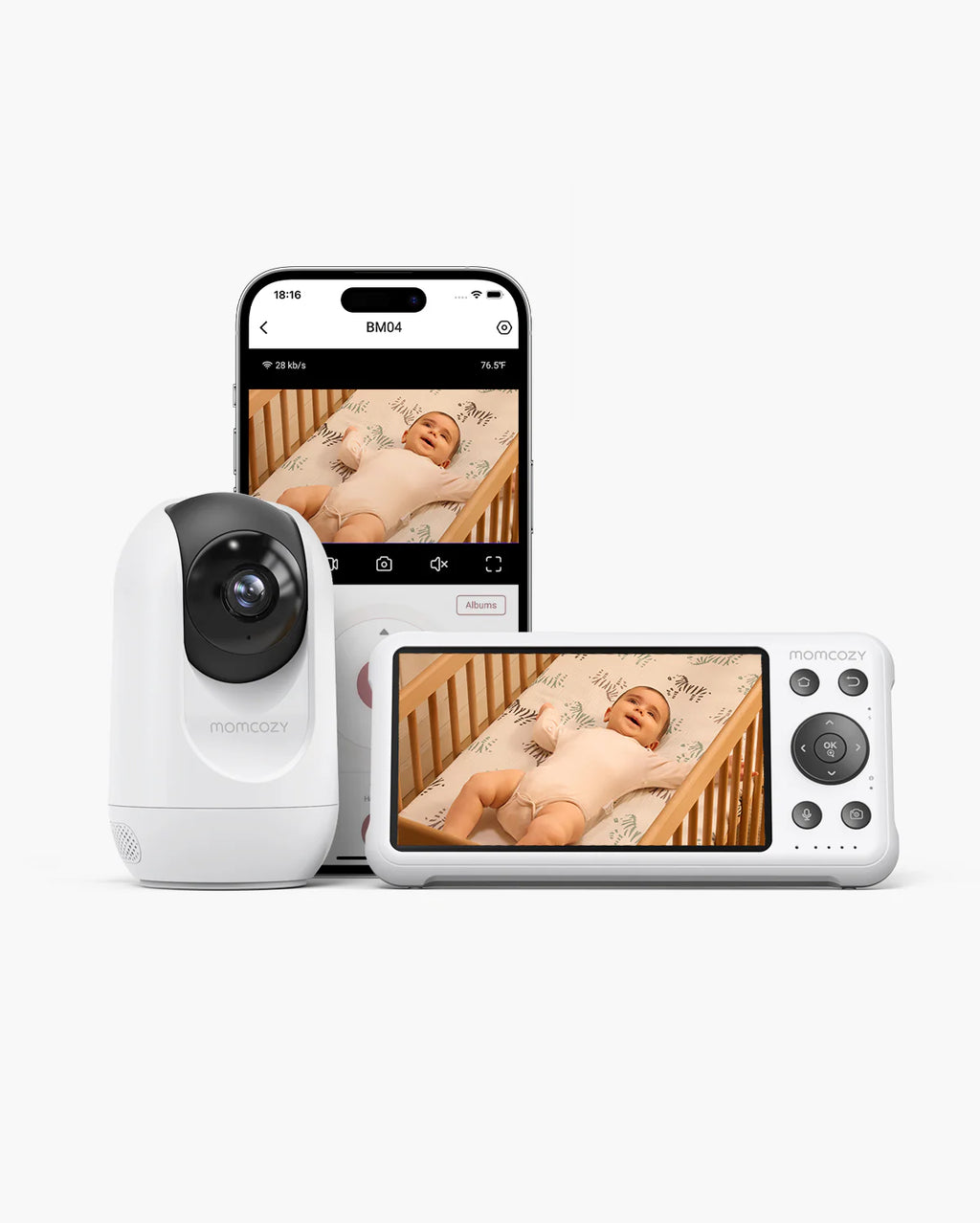 Baby monitor video Momcozy BM04 5 inch