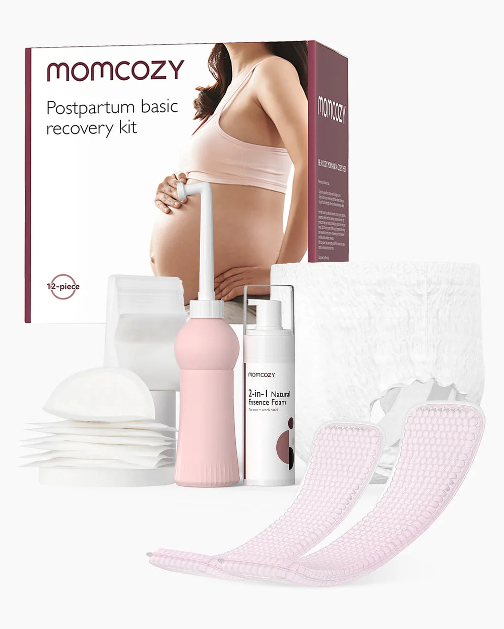 Kit Recuperare Postpartum 12 Piese Momcozy Esential pentru Mama dupa Nastere