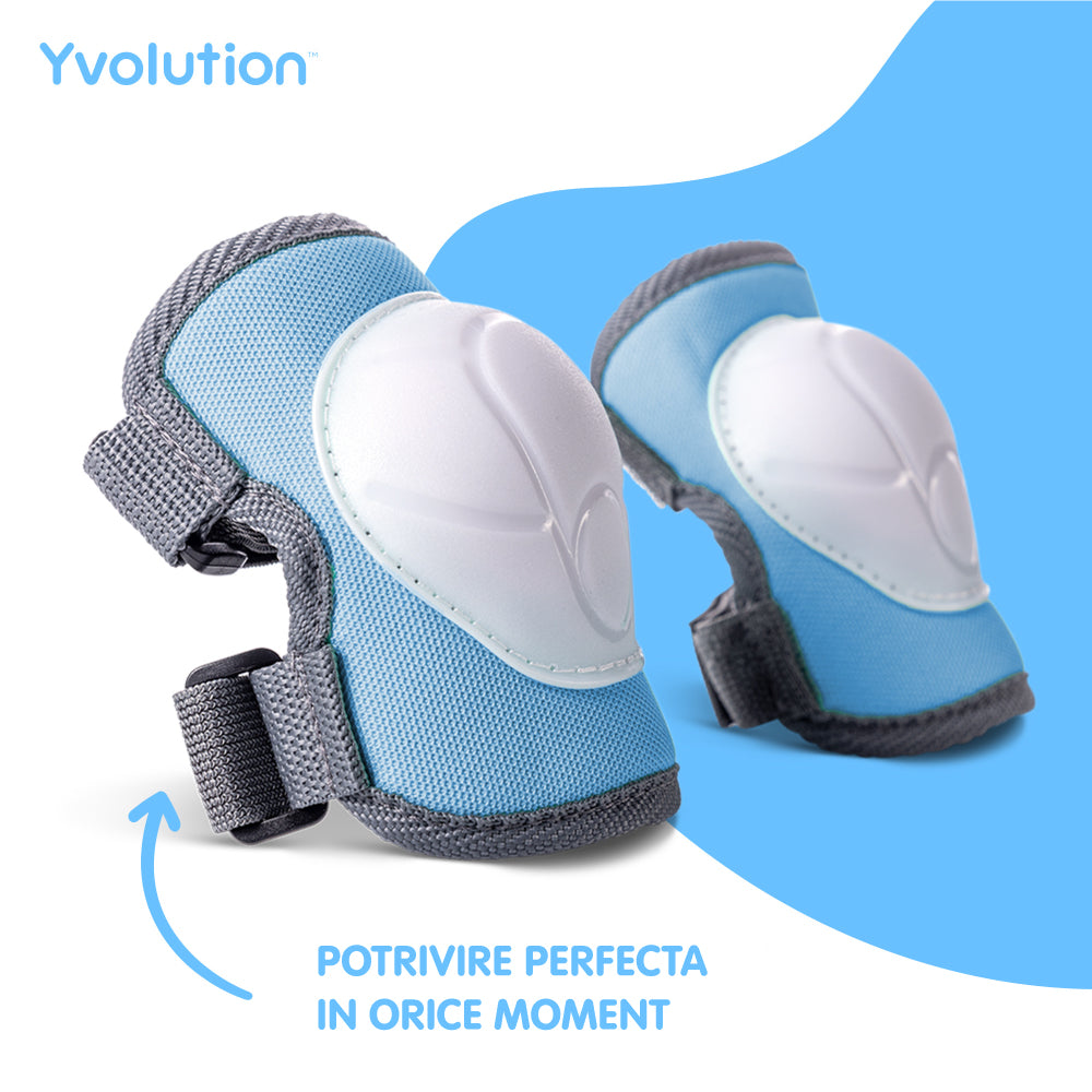 Set 6 protectii sport Yvolution 3-5 ani genunchi coate incheieturi