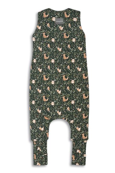Sac de dormit reversibil cu picioare Sleepee 3-5 ani Forest Ivory - detaliu 3