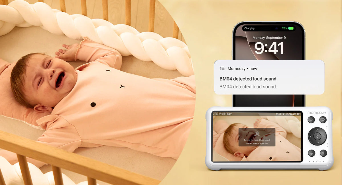 Baby monitor video Momcozy BM04 5 inch Dual Mode