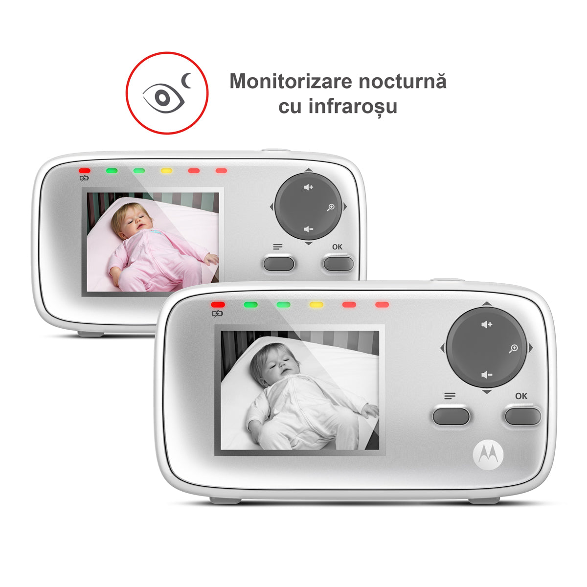 Video monitor digital Motorola MBP482 ecran 2,4 inch raza 300 m
