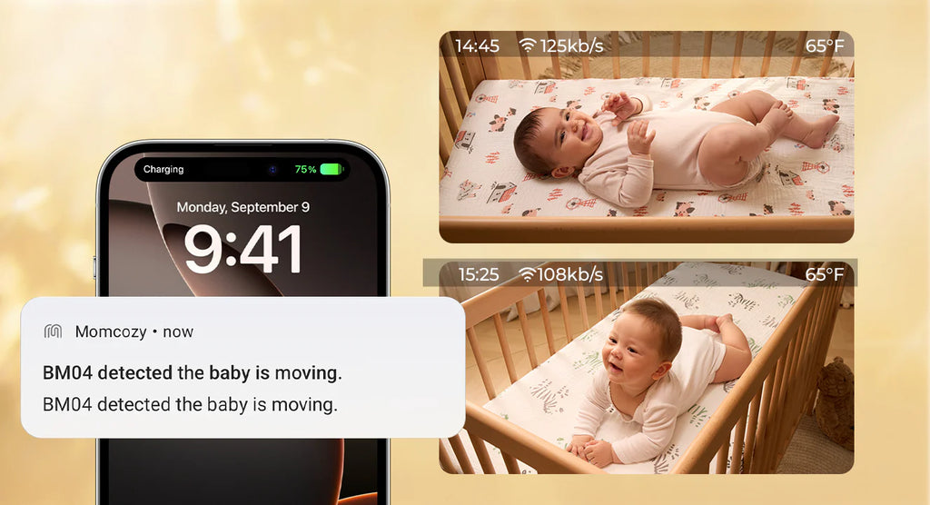 Baby monitor video Momcozy BM04 5 inch Dual Mode
