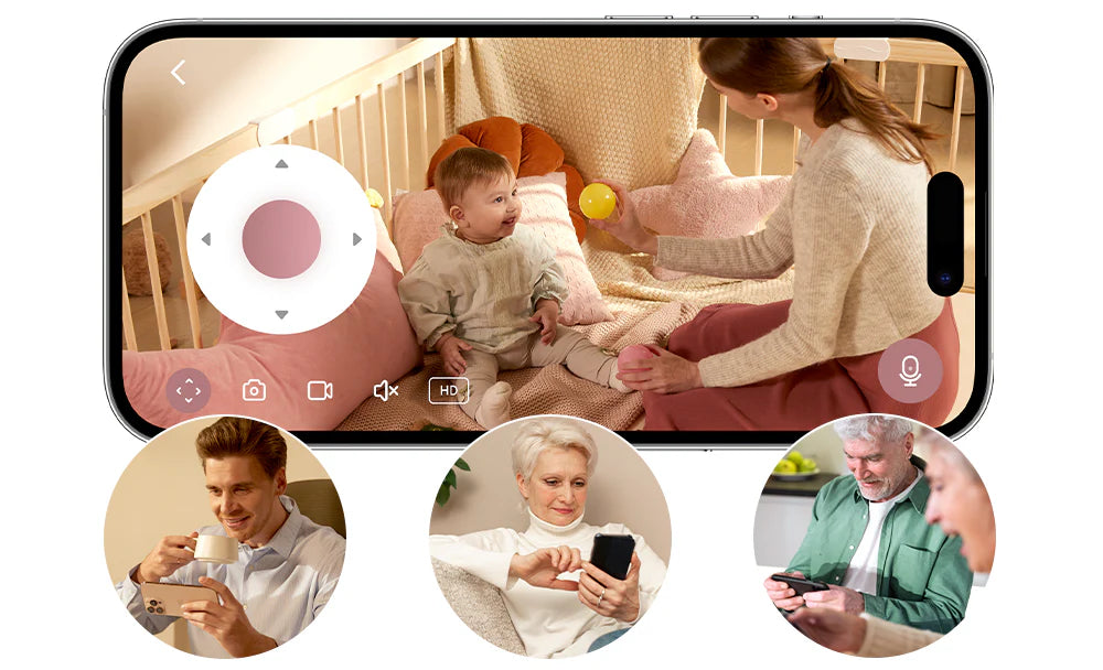 Baby monitor video Momcozy BM04 5 inch Dual Mode