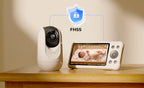 Baby monitor video Momcozy BM04 5 inch Dual Mode