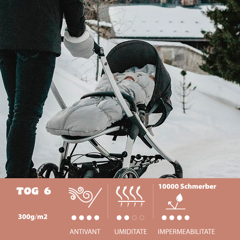 Manusi pentru carucior Beaba Heather Grey