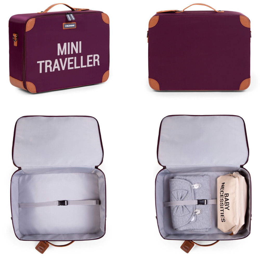 Valiza pentru copii Childhome Mini Traveller Visiniu