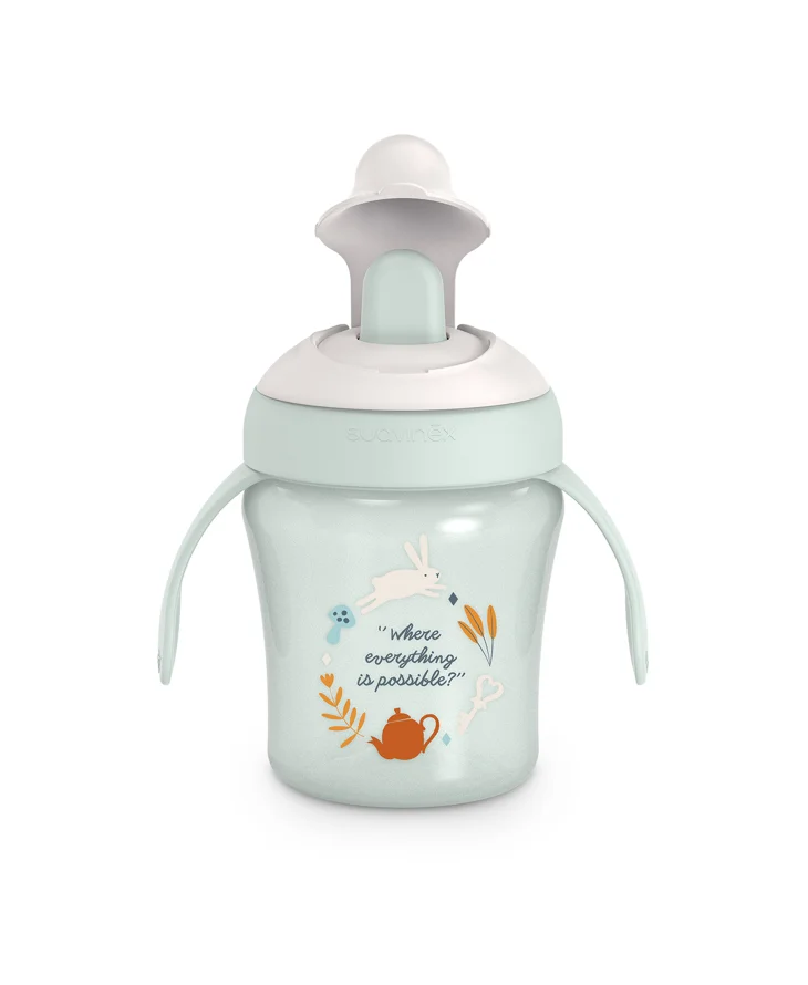 Cana de antrenament cu tetina Suavinex Wonderland 200 ml