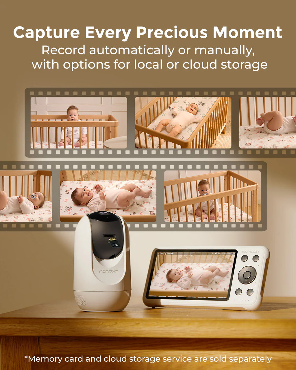 Baby monitor video Momcozy BM04 5 inch Dual Mode
