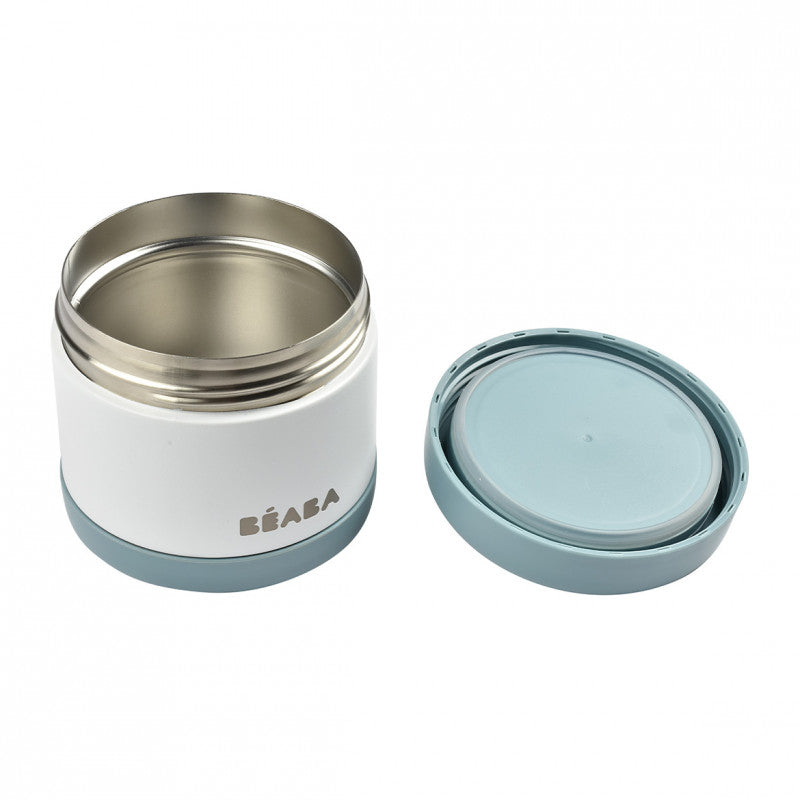 Termos alimente Beaba Thermo-Portion 500 ml White Blue – detaliu