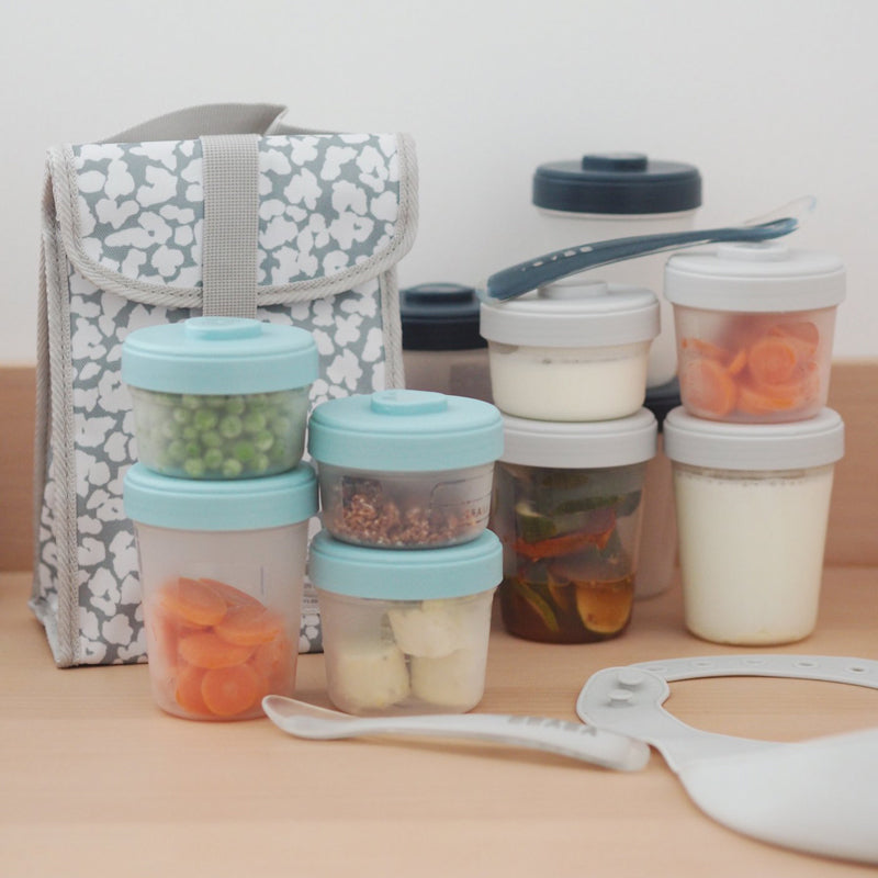 Set 8 recipiente hrana Beaba 4x150, 4x250 ml