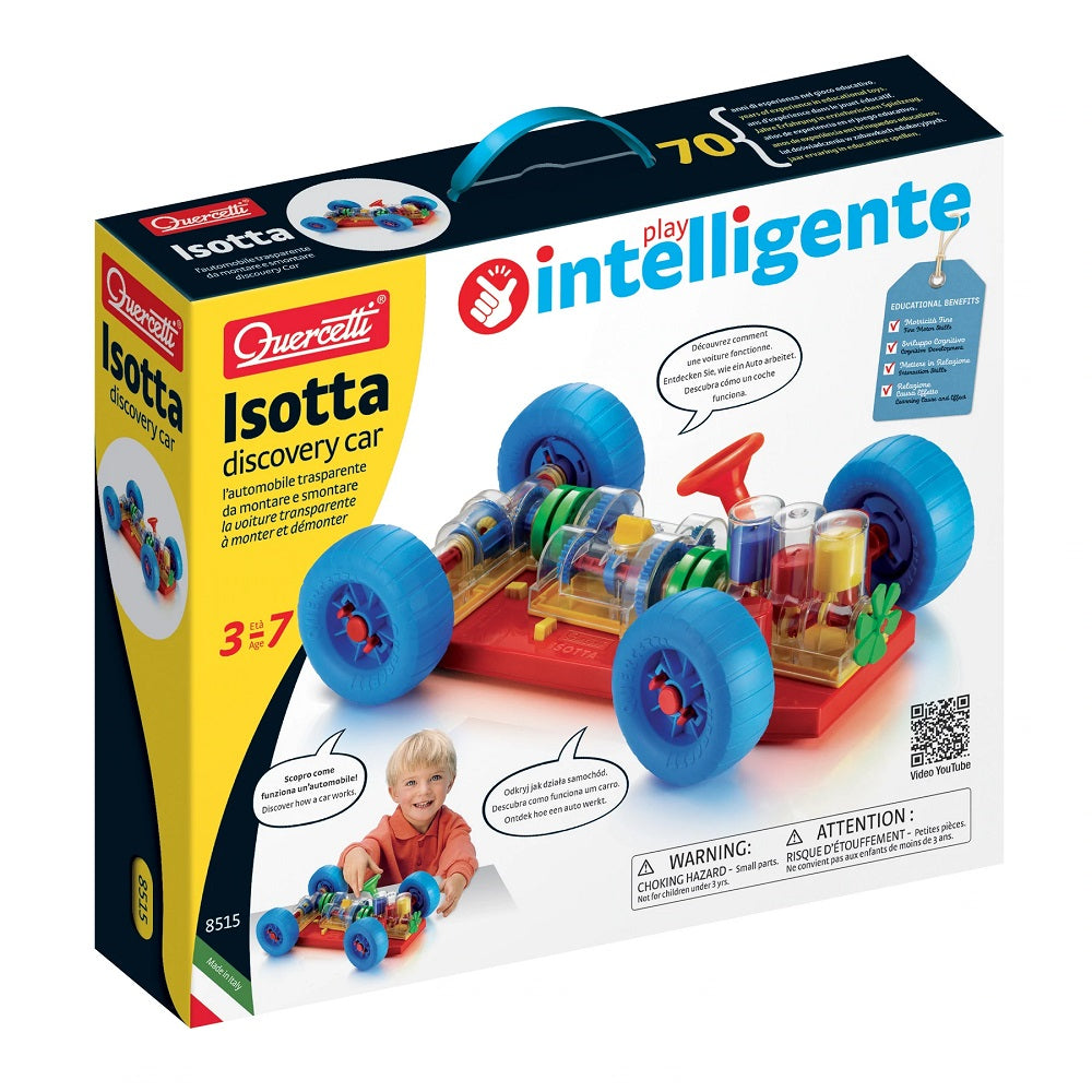 Masinuta constructie Quercetti Isotta Discovery Car – cutia Isotta Discovery Car