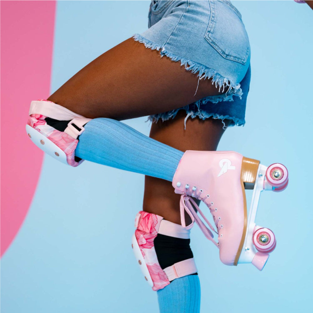 Patine cu Rotile Retro Prettyfly 35-38 Pink Piele Vegana