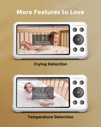 Baby monitor video Momcozy BM04 5 inch Dual Mode