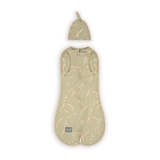 Saculet Swaddle infasat Bebe + Caciulita - Second Step Sleepee