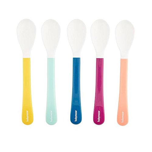 Babymoov– Set de 5 lingurite multicolore