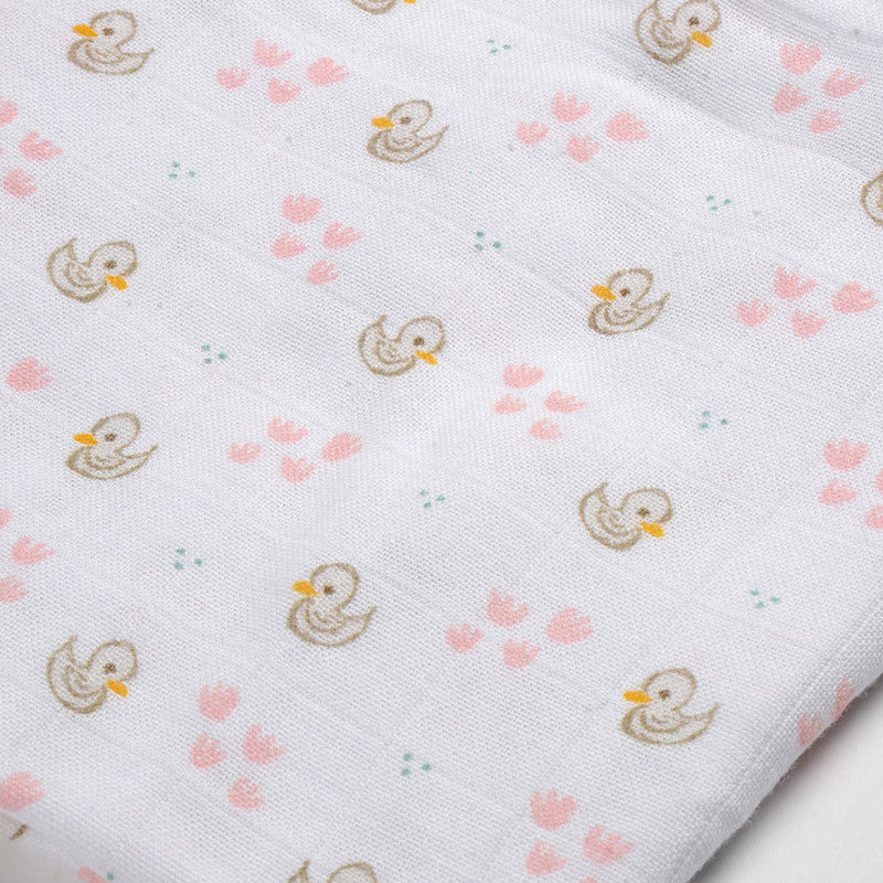 Set 3 Museline Beaba Bumbac Organic 70x70 cm Swan Pink