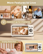 Baby monitor video Momcozy BM04 5 inch Dual Mode