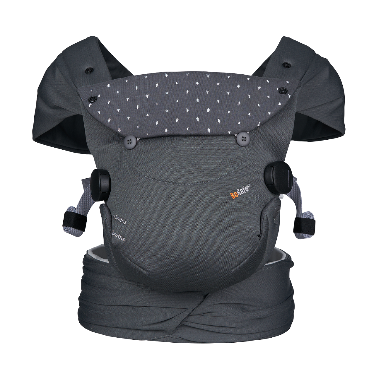 BeSafe Newborn Haven™ - Sistem de Purtare Ergonomic pentru Nou-Născuți Anthracite Forest | 0-12 luni