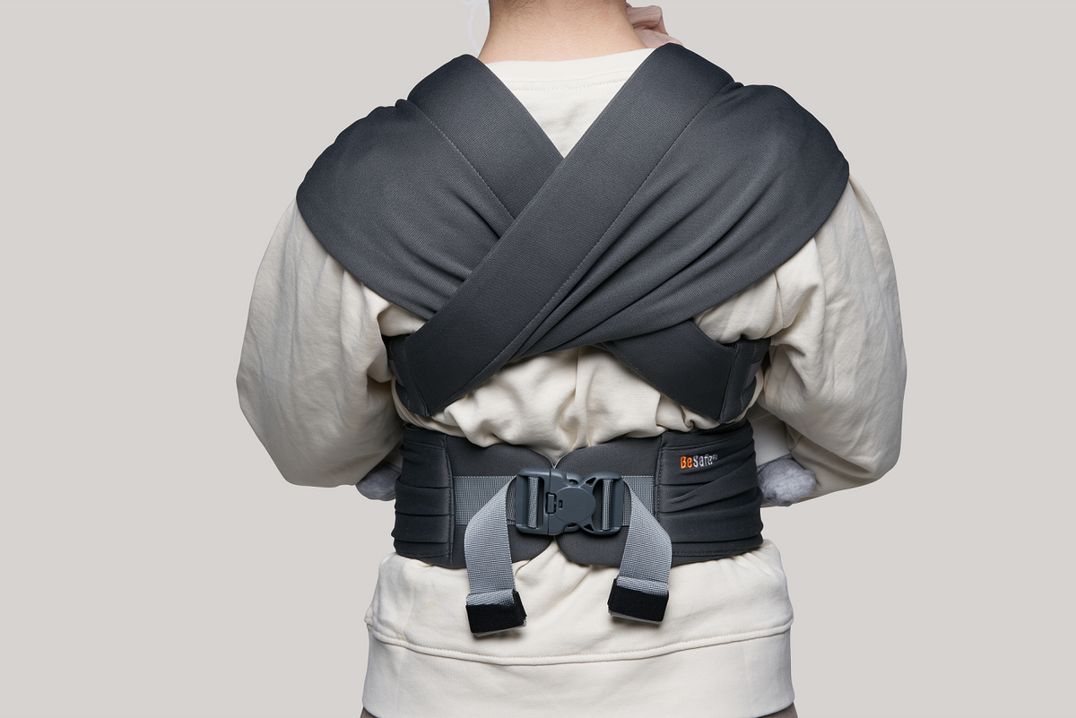 BeSafe Newborn Haven™ - Sistem de Purtare Ergonomic pentru Nou-Născuți Anthracite Forest | 0-12 luni
