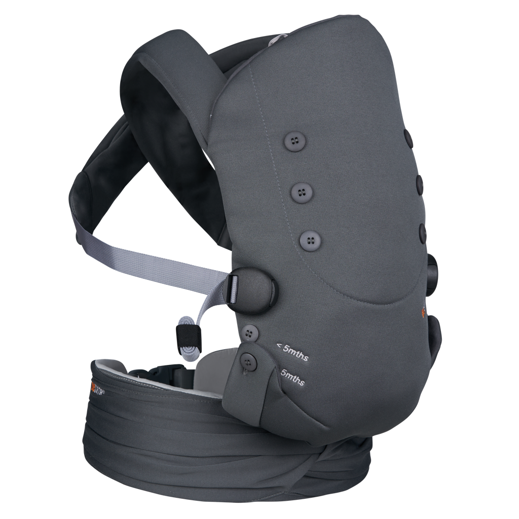 BeSafe Newborn Haven™ - Sistem de Purtare Ergonomic pentru Nou-Născuți Anthracite Forest | 0-12 luni