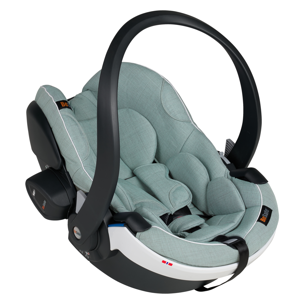 Scoică Auto BeSafe iZi Go Modular X2 i-Size Sea Green Mélange - Siguranță Premium