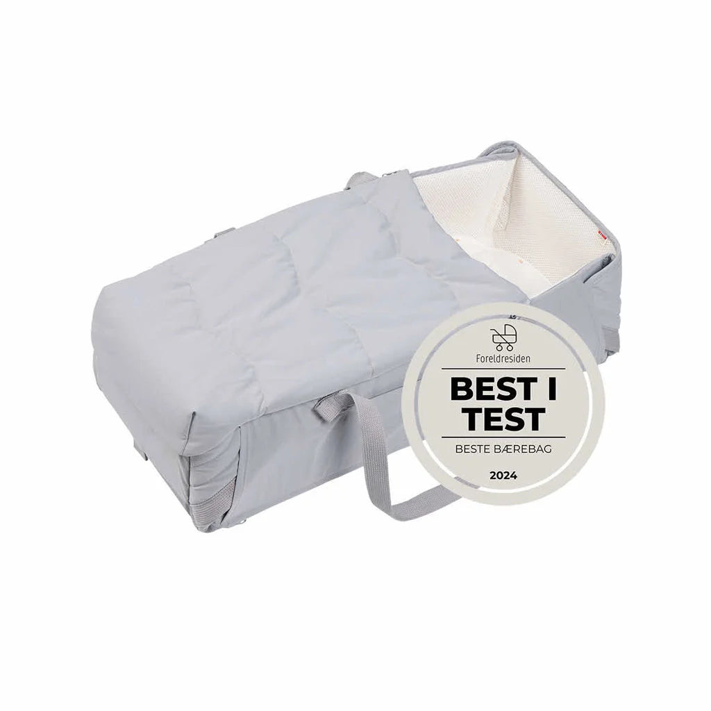Pătuț pentru Transport Voksi® Carry Me Gri | 0-6 luni | Certificat OEKO-TEX