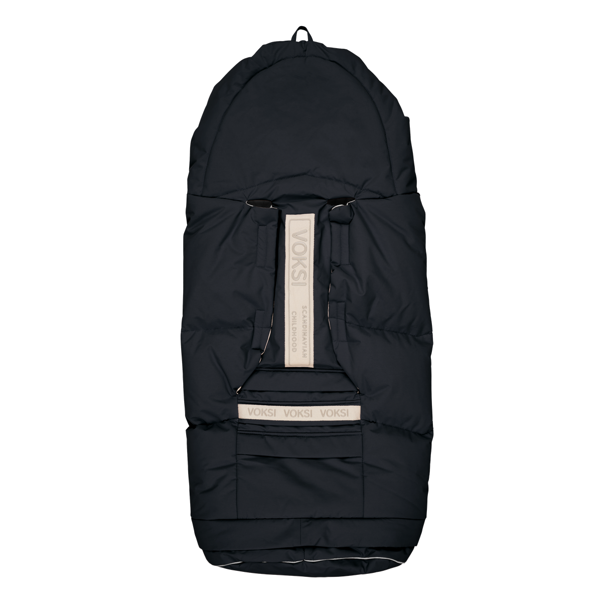 Sac de iarnă Voksi City Negru – spate cu deschideri pentru ham
