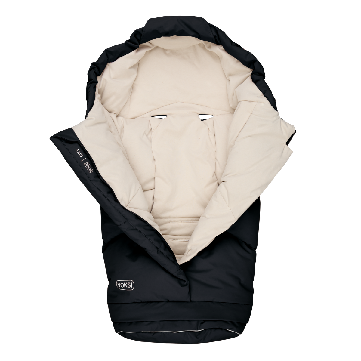 Sac de iarnă Voksi City Negru – deschis, interior din bumbac