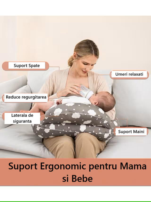Perna de alaptat ajustabila cu suport Ergonomic - Momcozy Resigilata