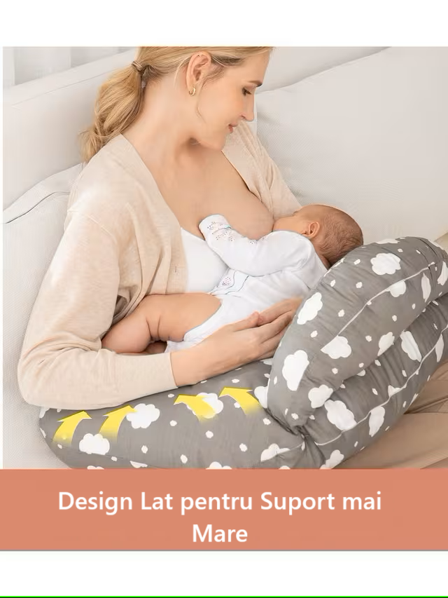 Perna de alaptat ajustabila cu suport Ergonomic - Momcozy Resigilata