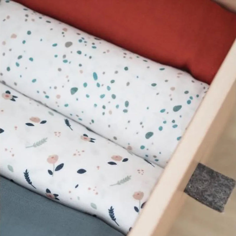 Set 2 Museline Beaba bumbac 120x120 cm Hot Sauce Terrazzo