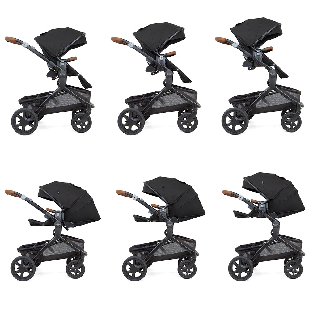 Carucior Graco Near2Me Elite Noir cu parte sport reversibila