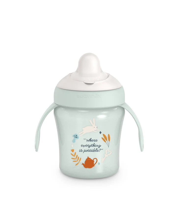 Cana de antrenament cu tetina Suavinex Wonderland 200 ml