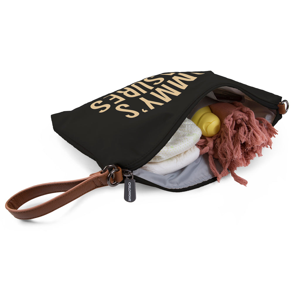 Poseta Childhome Mommy Clutch 33x23 cm Negru