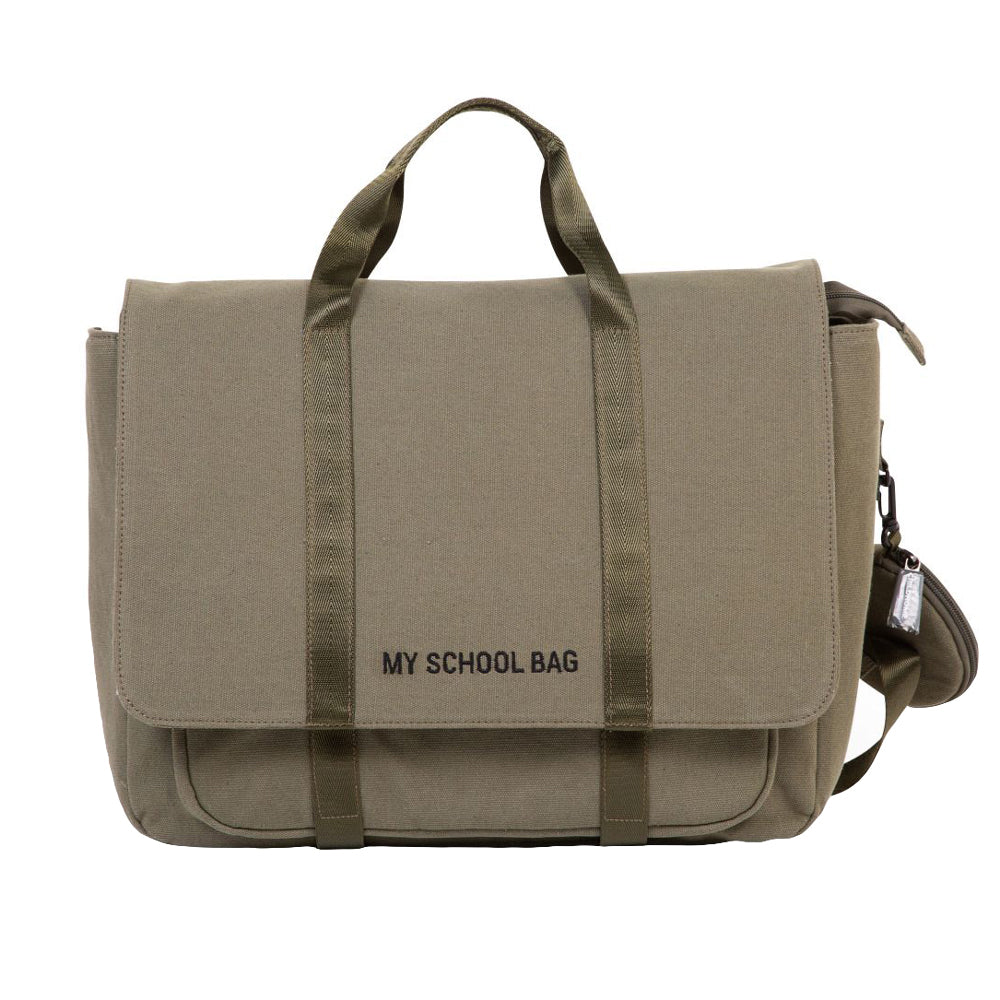 Ghiozdan Childhome My School Bag Kaki Ergonomic Impermeabil