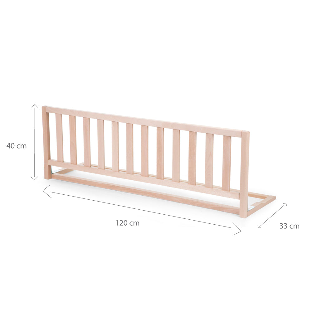 Protectie pentru pat Childhome 120 cm, Fag Natur