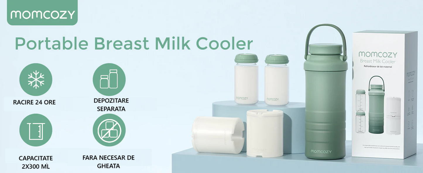 Termos Răcitor Portabil pentru Lapte Matern Momcozy Milk Cooler 600 ml