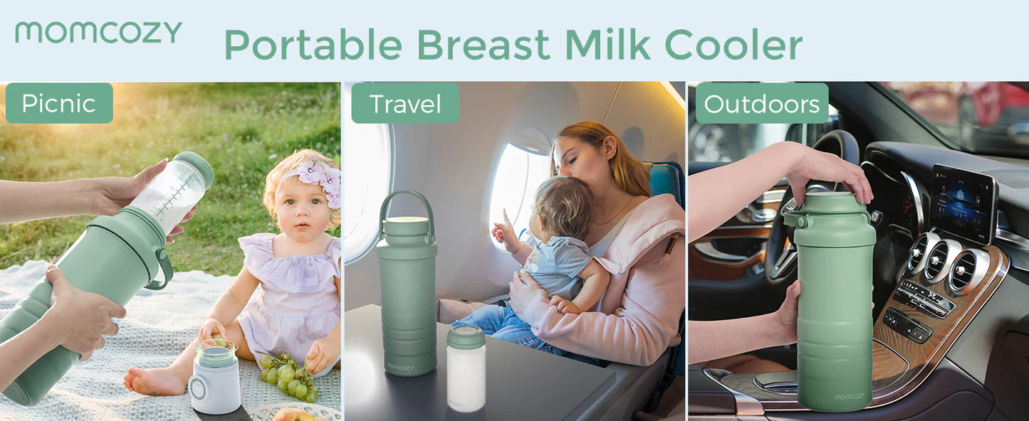 Termos Răcitor Portabil pentru Lapte Matern Momcozy Milk Cooler 600 ml
