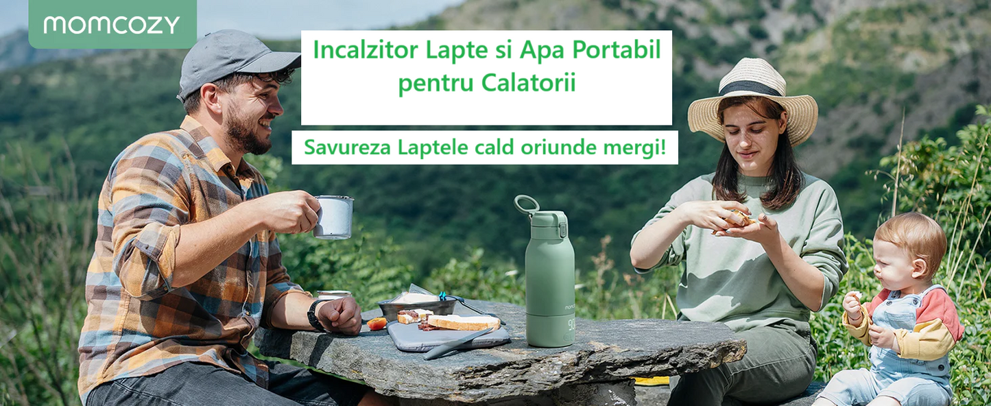Incalzitor Portabil Lapte Matern si Apa Momcozy 500 ml Incalzire Rapida