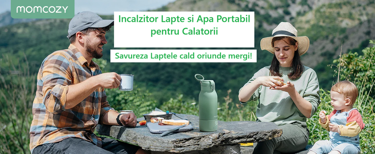 Incalzitor Portabil Lapte Matern si Apa Momcozy 500 ml Incalzire Rapida