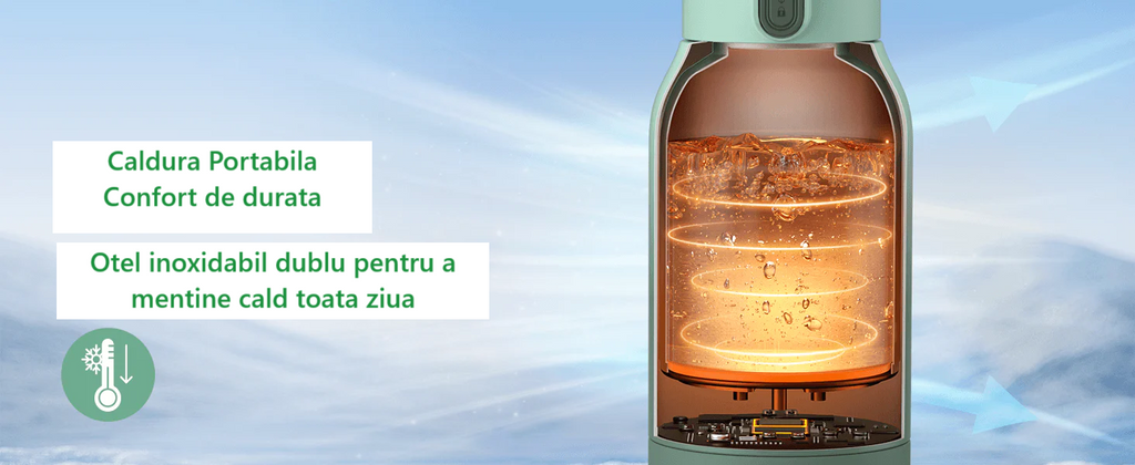 Incalzitor Portabil Lapte Matern si Apa Momcozy 500 ml Incalzire Rapida