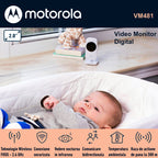 Video monitor digital Motorola VM481 ecran 2 inch zoom 2x