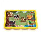 Puzzle magnetic Quercetti Smart Puzzle Ferma – animale magnetice pe decorul de fermă