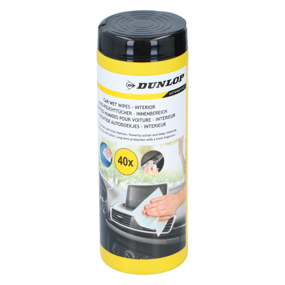 Servetele umede curatare auto Dunlop 40 buc